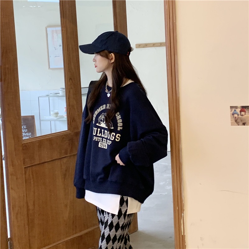 Áo Khoác Sweater Mỏng Tay Dài In Hoạt Hình Kiểu retro Xinh Xắn Cho Nữ