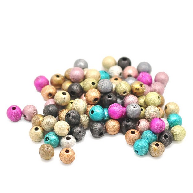 Hạt Xâu Làm Trang Sức Nhiều Màu Sắc 4mm / 6mm / 8mm / 10mm / 12mm