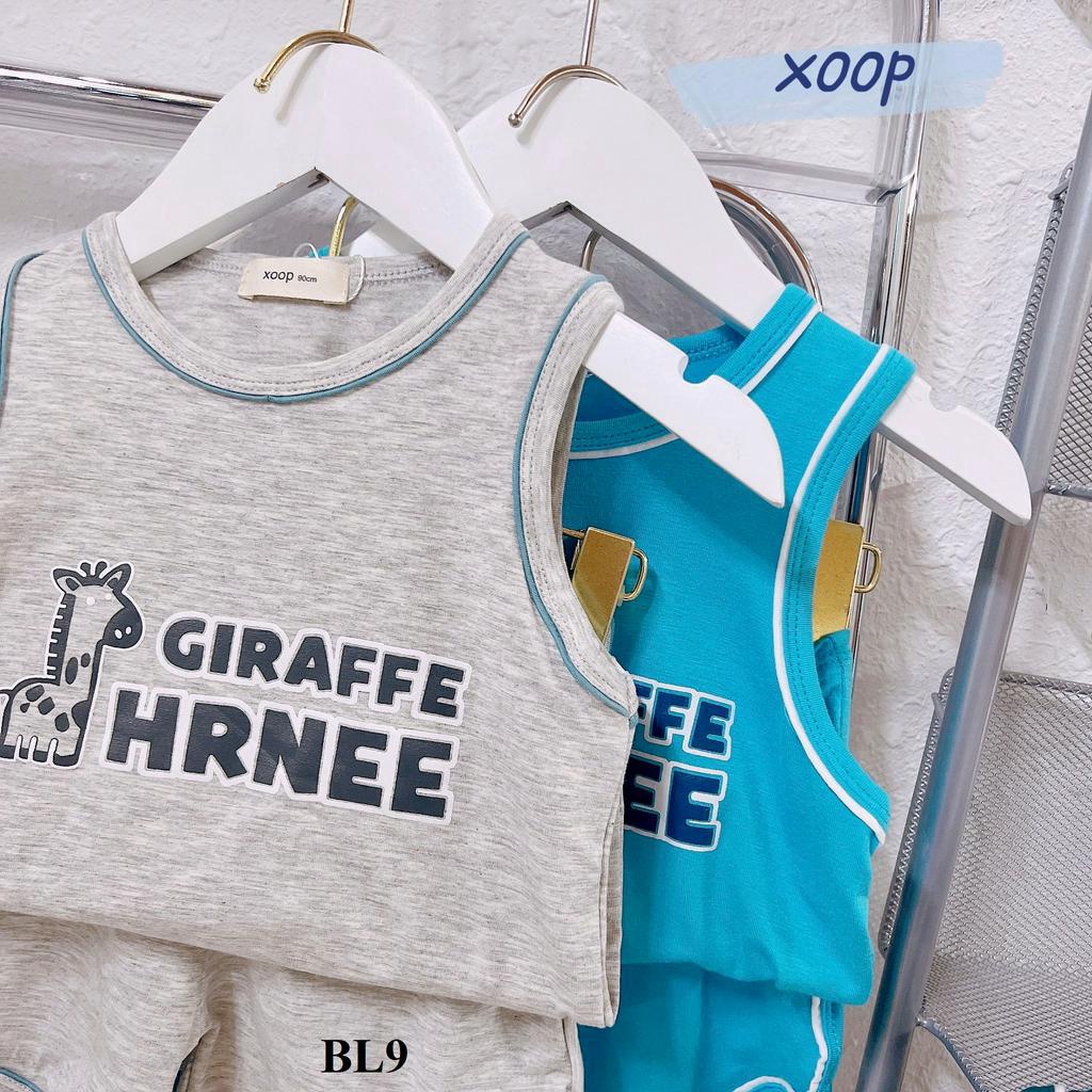 Đồ Bộ ba lỗ XOOP cotton lụa in hươu cho bé trai bé gái (10-23kg) BL9,Bộ thời trang quần áo trẻ em  Shop Phúc Yến