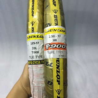 Cặp vỏ Dunlop 225-17 và 250-17 xài ruột