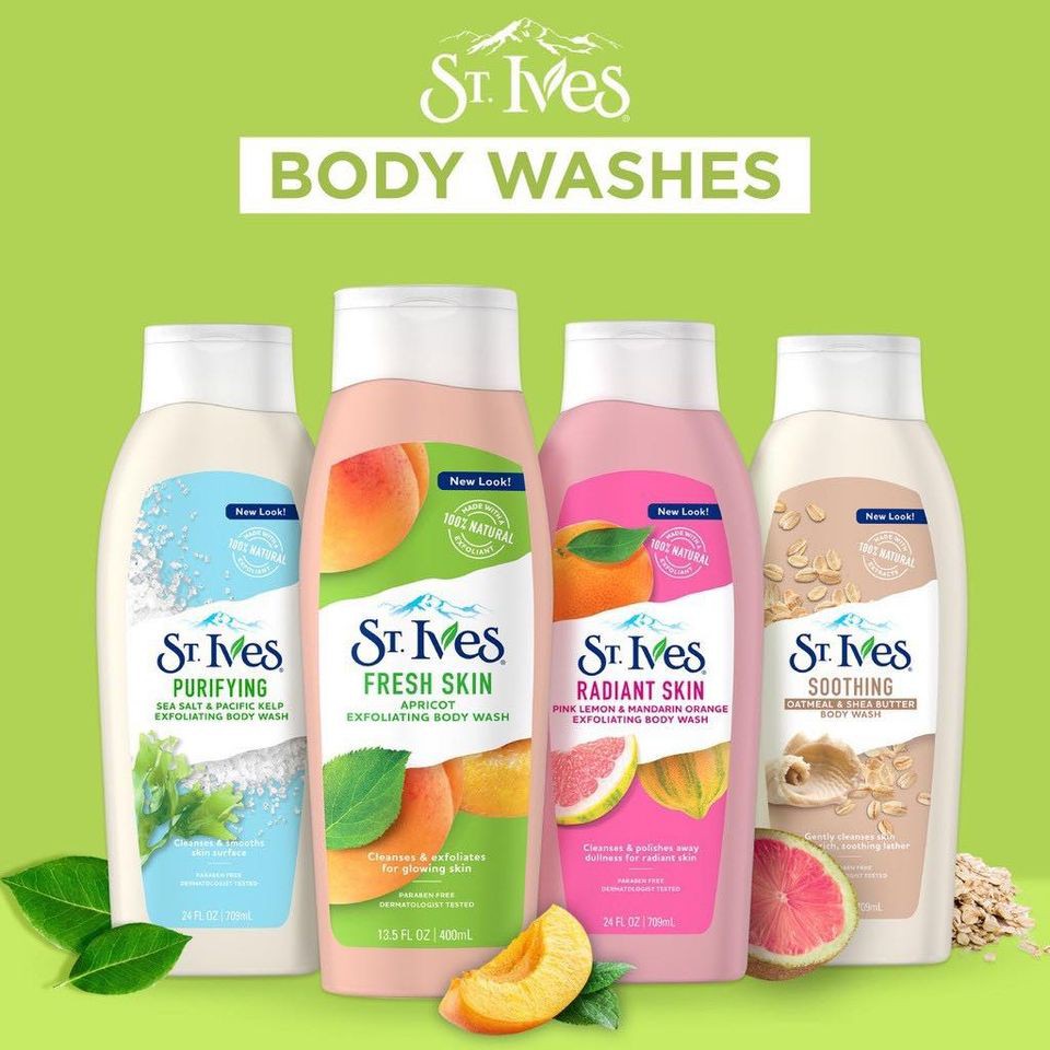 Sữa Tắm St.Ives Fresh Skin Apricot Exfoliating Body Wash (400ml)