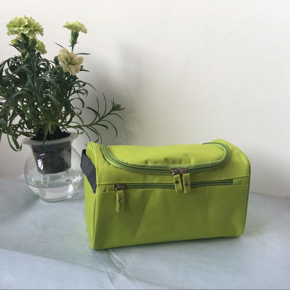 Túi Đựng Mỹ Phẩm BACK2LIFE Bằng Nylon Chống Thấm Nước Có Khóa Kéo Đơn Giản Thời Trang Cổ Điển