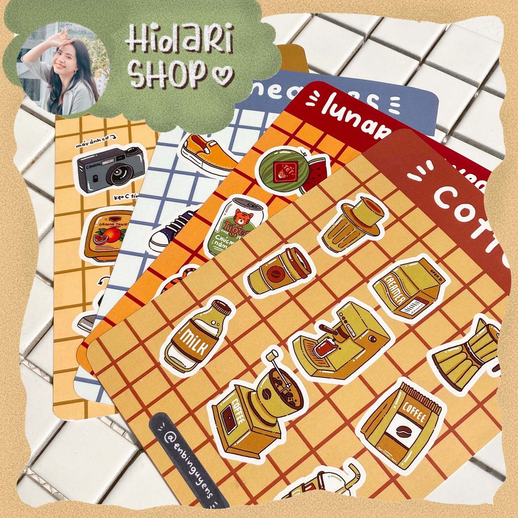 Sticker Vật Dụng, Đồ Chơi Việt Nam Dễ Thương by Enbinguyen | Hidari Shop