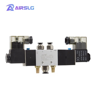 Van điện từ 4v230c-08 loại đóng nhiều vị trí đủ cút nối hơi