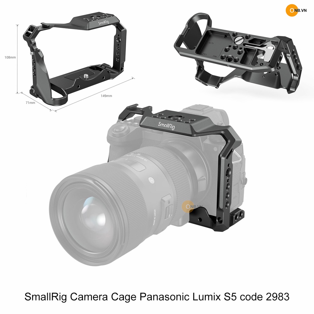 SmallRig Cage Khung máy ảnh Panasonic Lumix S5 mã 2983