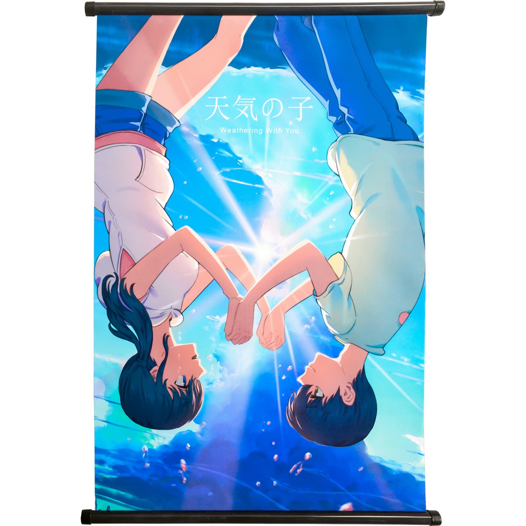Poster lụa, poster vải, tranh lụa Anime 40x60cm - Tenki no Ko [PKA] [KS23]
