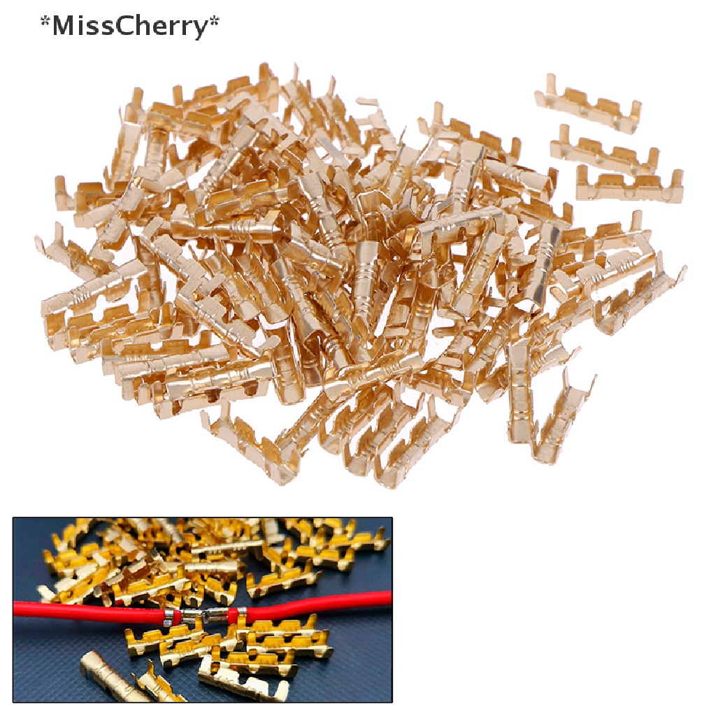 Set 100 đầu nối uốn dây điện bằng đồng 0.5-1.5mm2