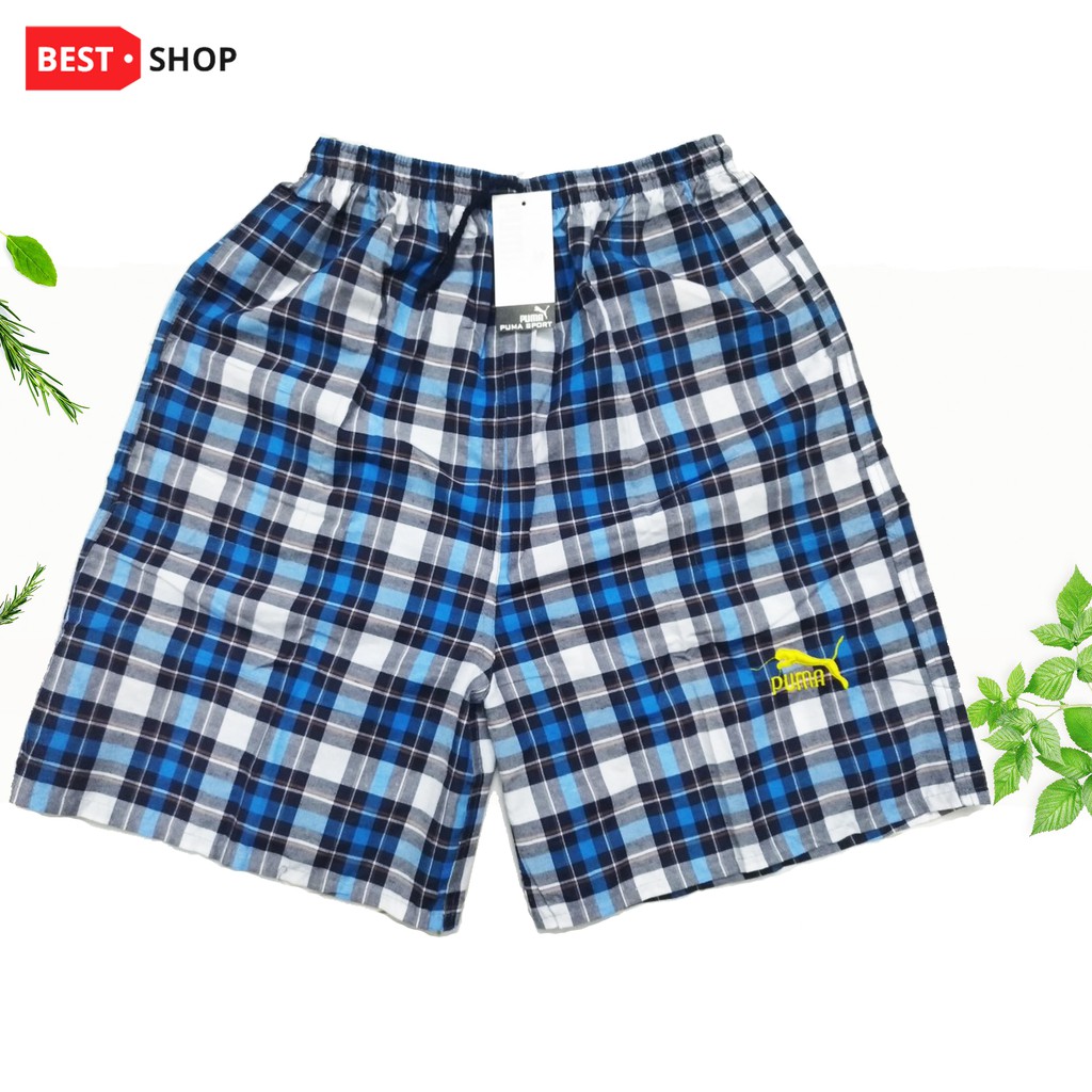 Quần Short Nam Caro - Quần Đùi Nam Mặc Nhà - Vải Kate Thoáng Mát