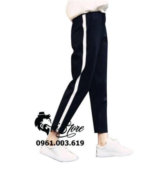  Quần 1 sọc ống suông nam nữ bigsize 40-100kg thun cotton mềm mát