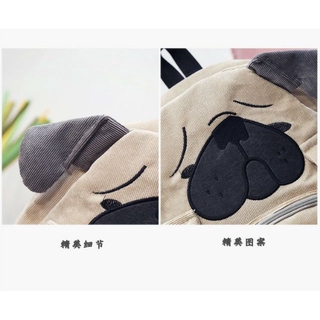 (Sẵn) BALO ulzzang con cún mặt xệ
