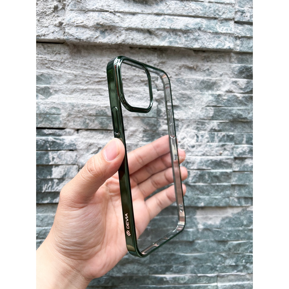 Devia Creative Case lưng kính viền màu