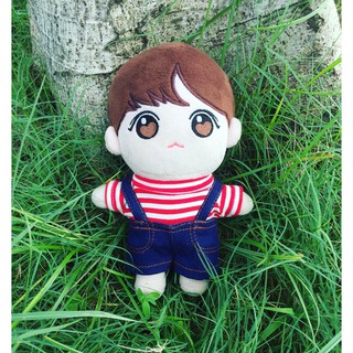 [XẢ KHO] [Outfit doll kpop] Áo sọc trắng đỏ cho doll