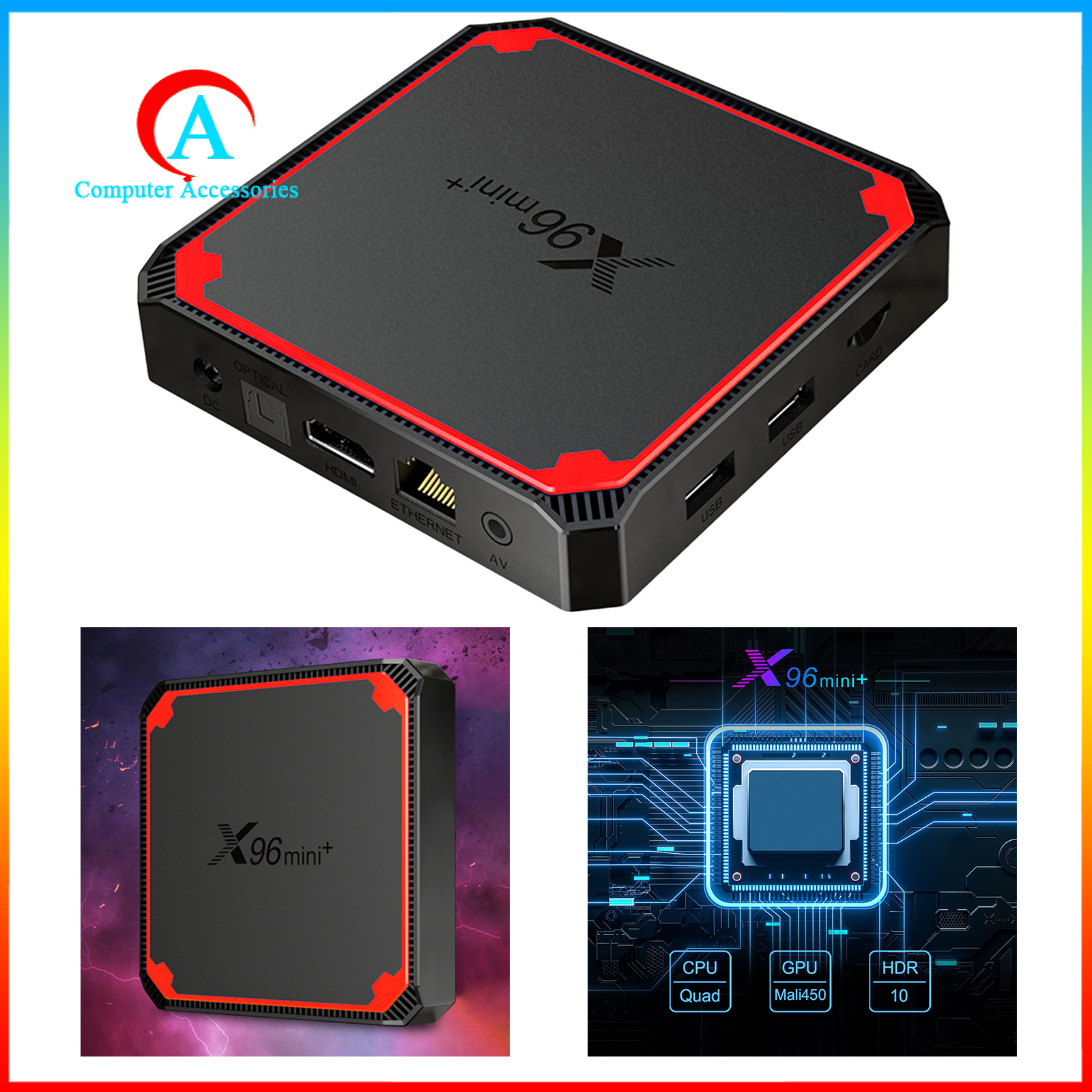 Tv Box X96 Mini + Android 4k Tv Set-Top Box