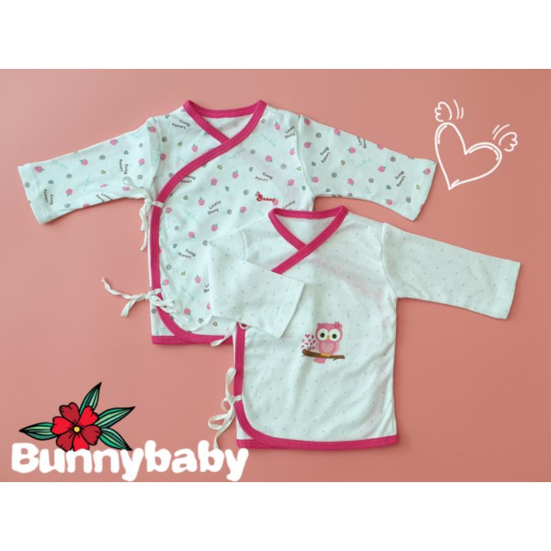 Bunnybaby - [Sale giá sốc] Combo 2 áo cột dây cho bé sơ sinh 3-6kg