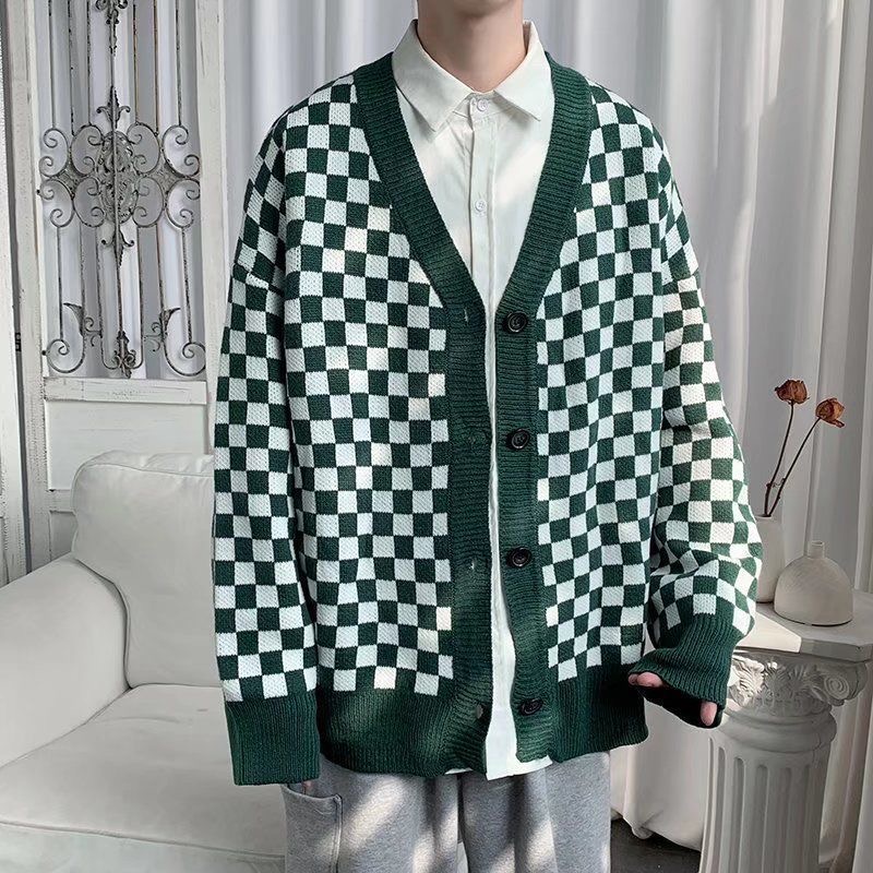 Áo Khoác Cardigan Nam CARO dáng rộng, chất len co dãn dày dặn, Áo Khoác Ngoài Form Rộng Có Bigsize
