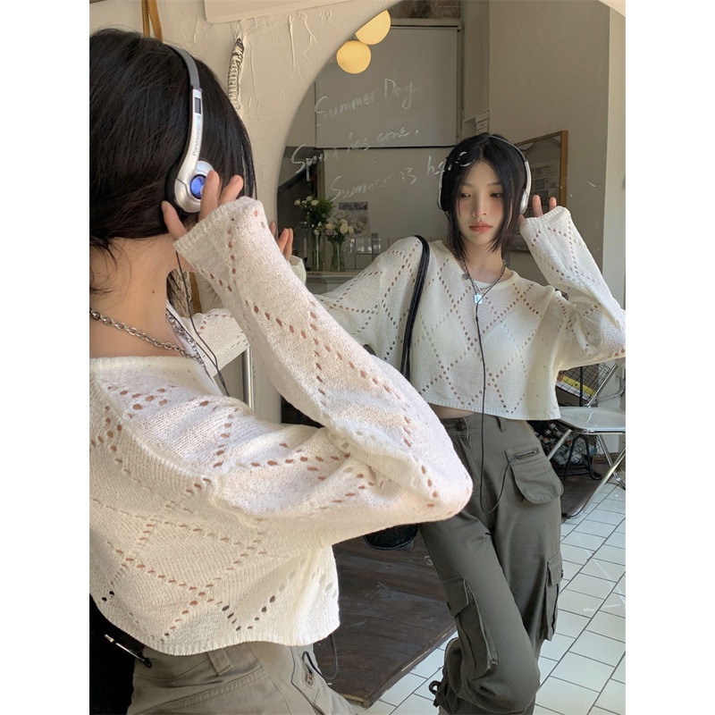 Áo Thun Nữ Tay Dài Cổ Tròn Thời Trang Phong Cách Hàn Quốc