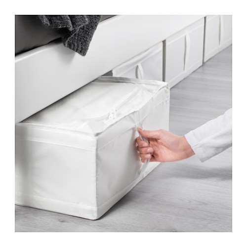Hộp đựng đồ có khóa Skubb IKEA - Trắng