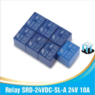 Relay srd-24vdc-sl-c 24v 10a 5 chân và relay srd-24vdc-sl-a 24v 10a 4 chân