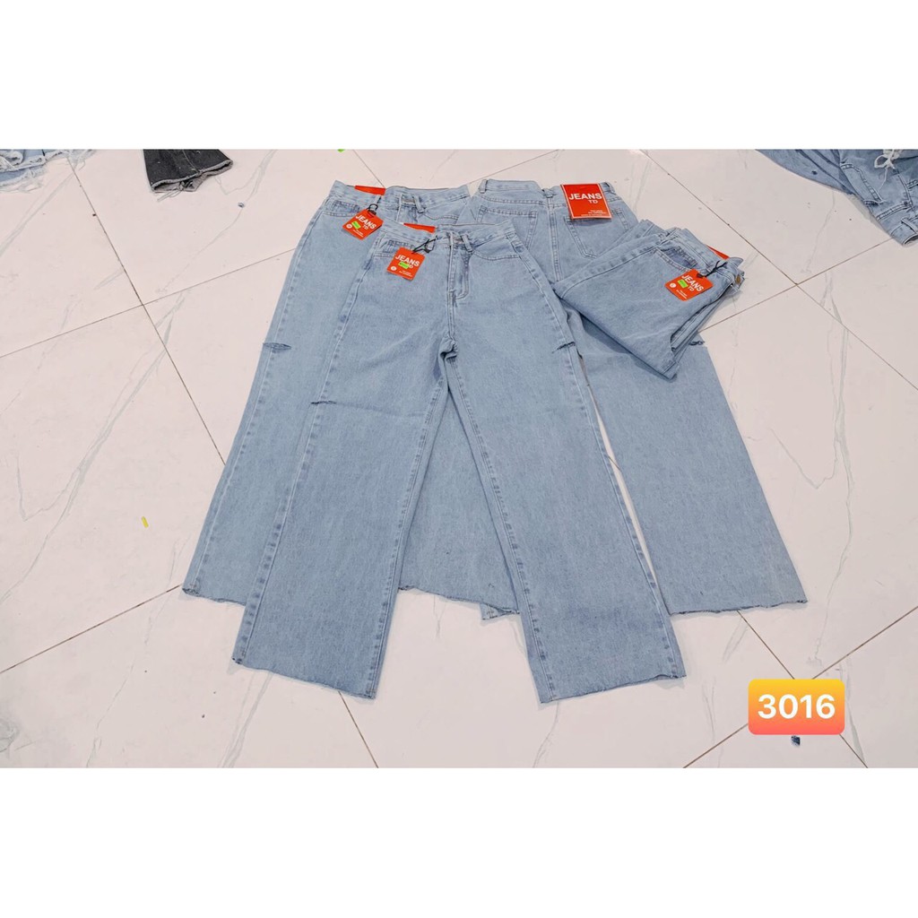 Quần baggy ống suông rộng cắt 2 bên ống cá tính hot