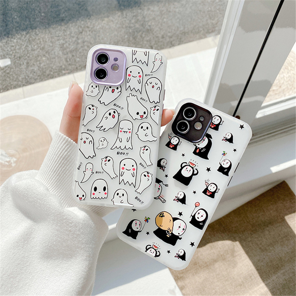 Ốp lưng điện thoại bằng TPU mềm hình Totoro hoạt hình cho IPhone 12pro max 12mini 11Pro Max XS Max XR SE 2020 7 8 Plus | BigBuy360 - bigbuy360.vn