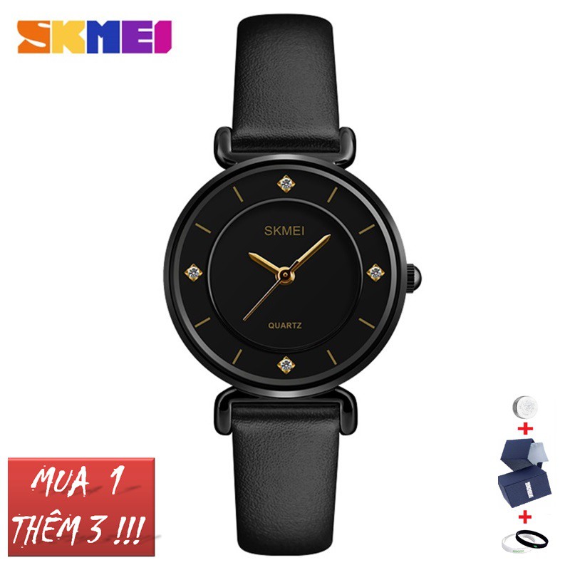 Đồng hồ nữ Skmei 1330 dây da cao cấp kiểu dáng thời trang | BigBuy360 - bigbuy360.vn