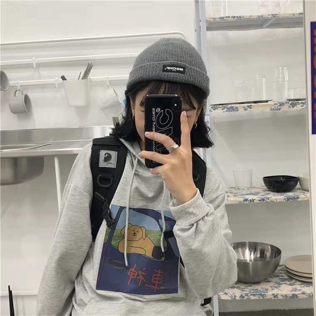 [FREESHIP ĐƠN TỪ 50K] Áo hoodie lợn lái xe chữ tàu DTR1019