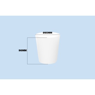 Cốc cách nhiệt 2 lớp 310ml biozone kb-cu310pw - trắng
