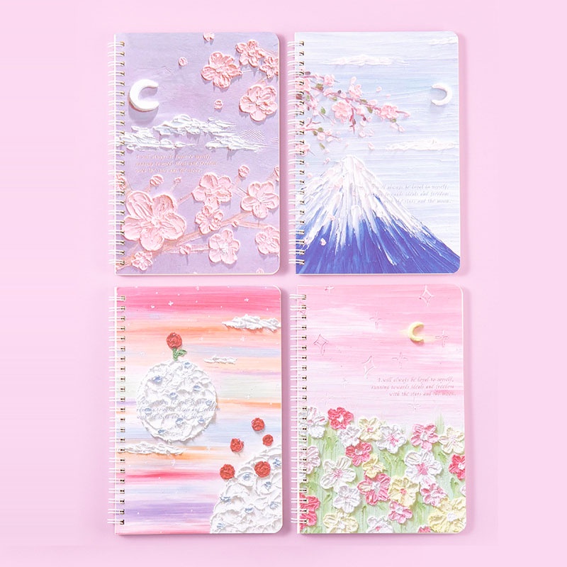 1 Cuốn Sổ Tay Khổ A5 Vẽ Tranh Sơn Dầu Sáng Tạo