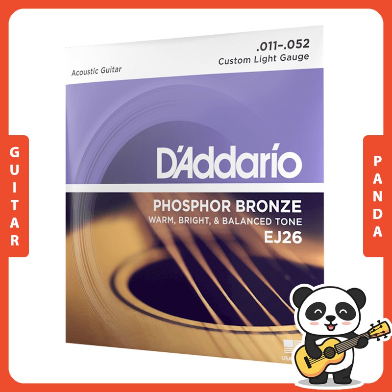 [Chính hãng] Dây Đàn Guitar Acoustic D'Addario EJ26 Size 11