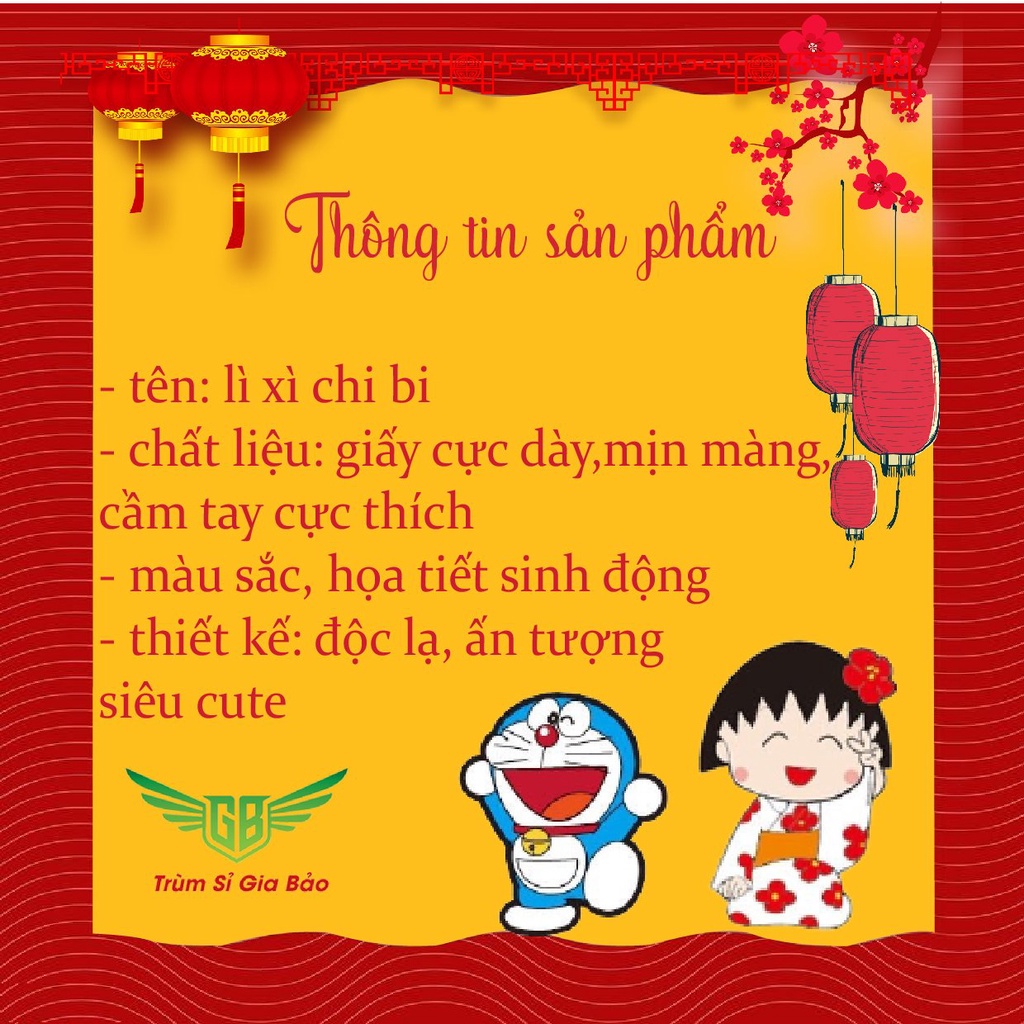 Lì xì 2022 chibi tết hot trend dễ thương, phong lixi hình thú chipi độc lạ đẹp sỉ lẻ giá rẻ