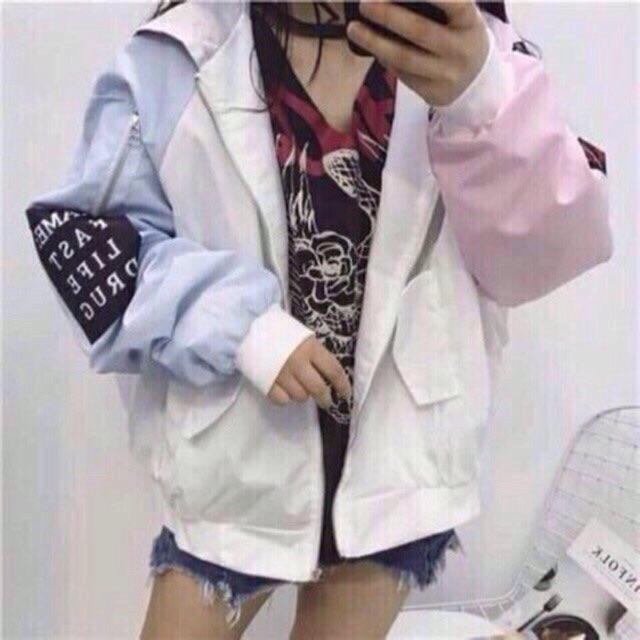 Áo khoác dù phối tay kiểu-m22 | BigBuy360 - bigbuy360.vn