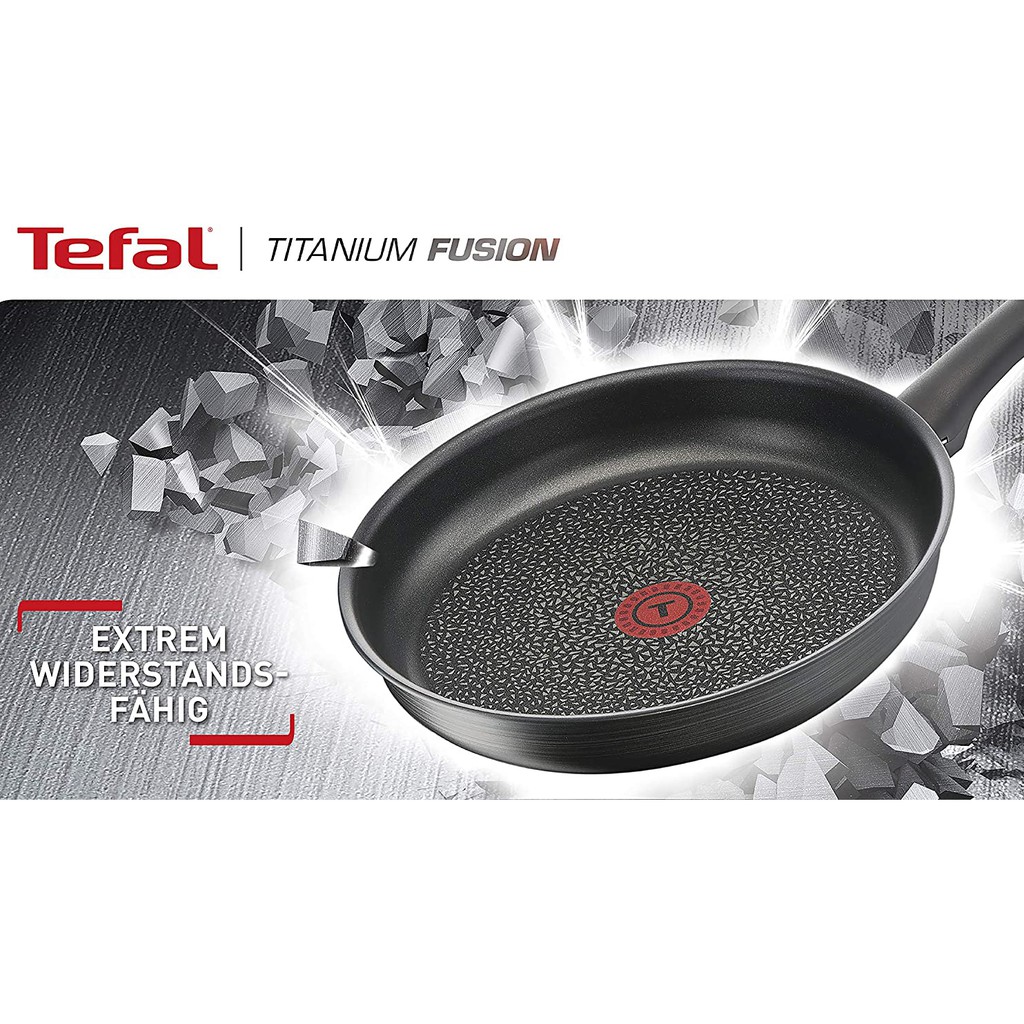 Chảo Tefal G12404 Titanium Fusion made in France vân đá - TFTITA01