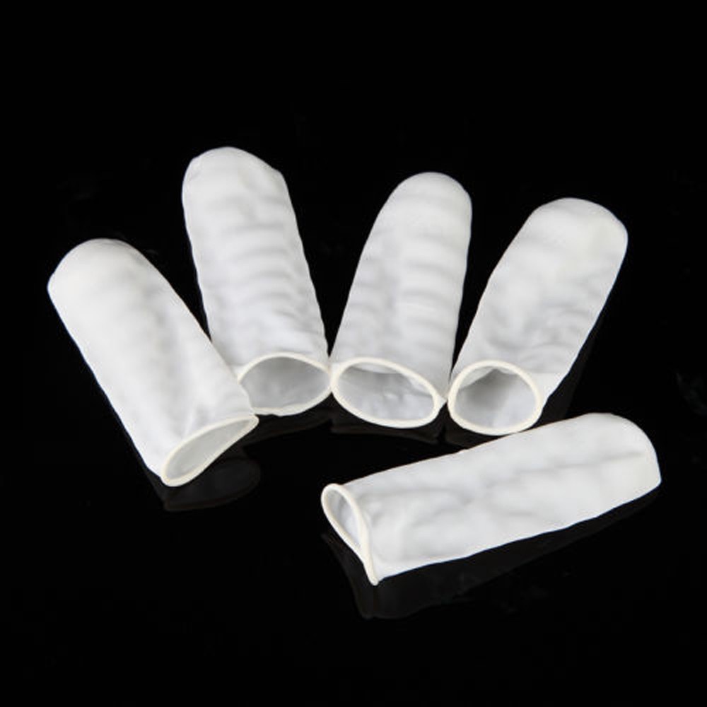 Set 5 BAO Đầu NGÓN TAY Cao Su - Găng Tay Ngón Làm Móng Nail, Phun Xăm Thẩm Mỹ Viện, Thợ Sửa Đồng Hồ