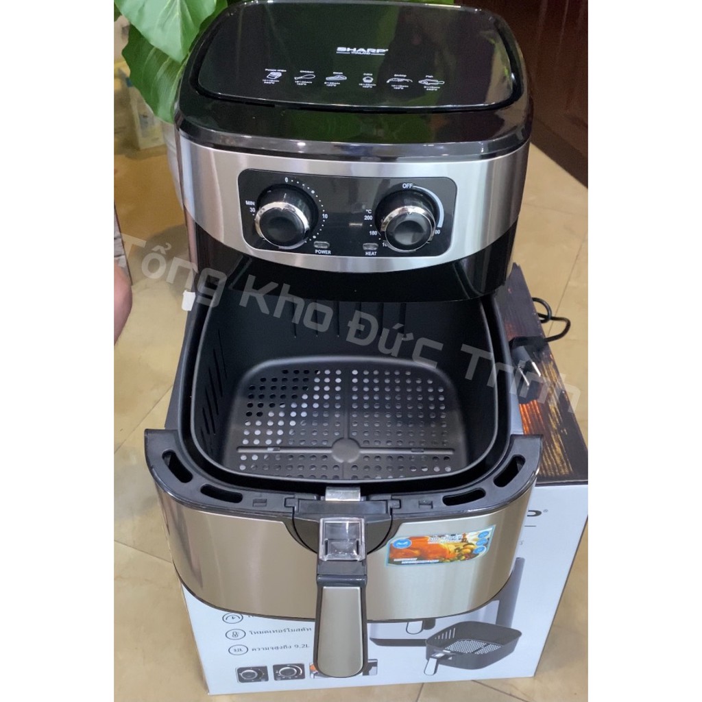 Nồi Chiên Không Dầu Sharp KS92 9.2 Lít- Dung Tích Siêu Lớn, Công nghệ Chiên 360 Độ, Bảo Hành 12 Tháng