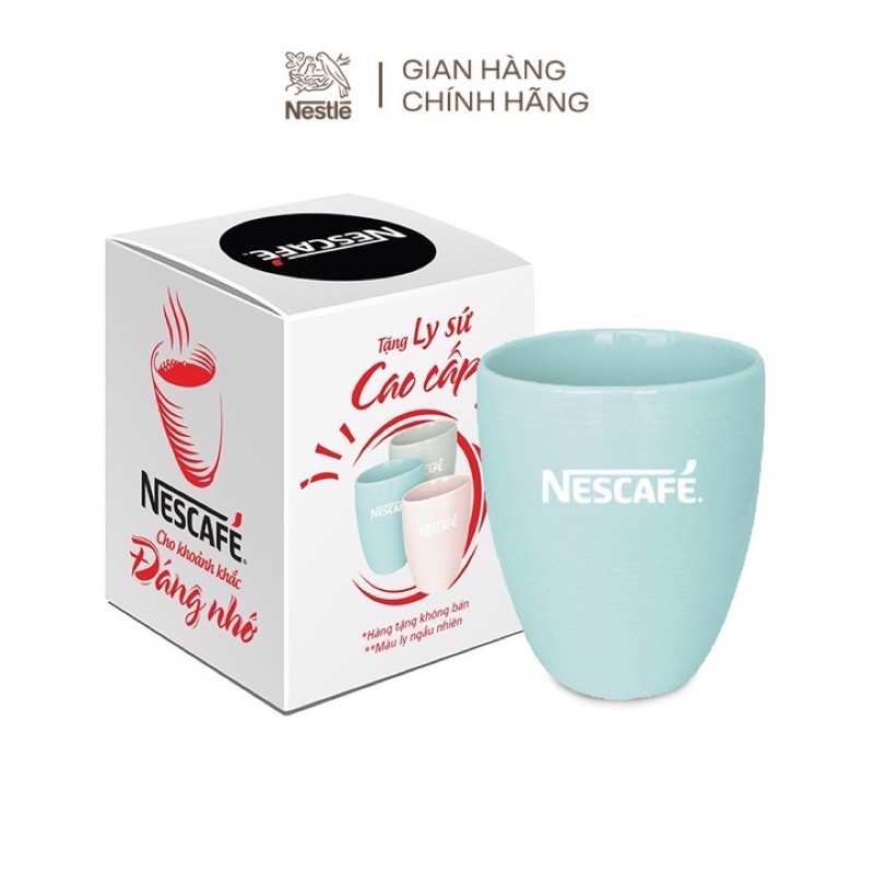 (Hà Nội có sẵn) Ly sứ cao cấp Dong Hwa hàng quà tặng Nescafe các màu