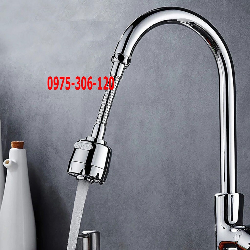 [LOẠI 1] Đầu Vòi rửa chén 2 chế độ bẻ rửa được mọi vị trí,cần lò xo inox cao cấp,đầu nối inox không phải nhựa