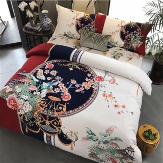 Bộ chăn ga Cotton Sơn Mài hàng chuẩn