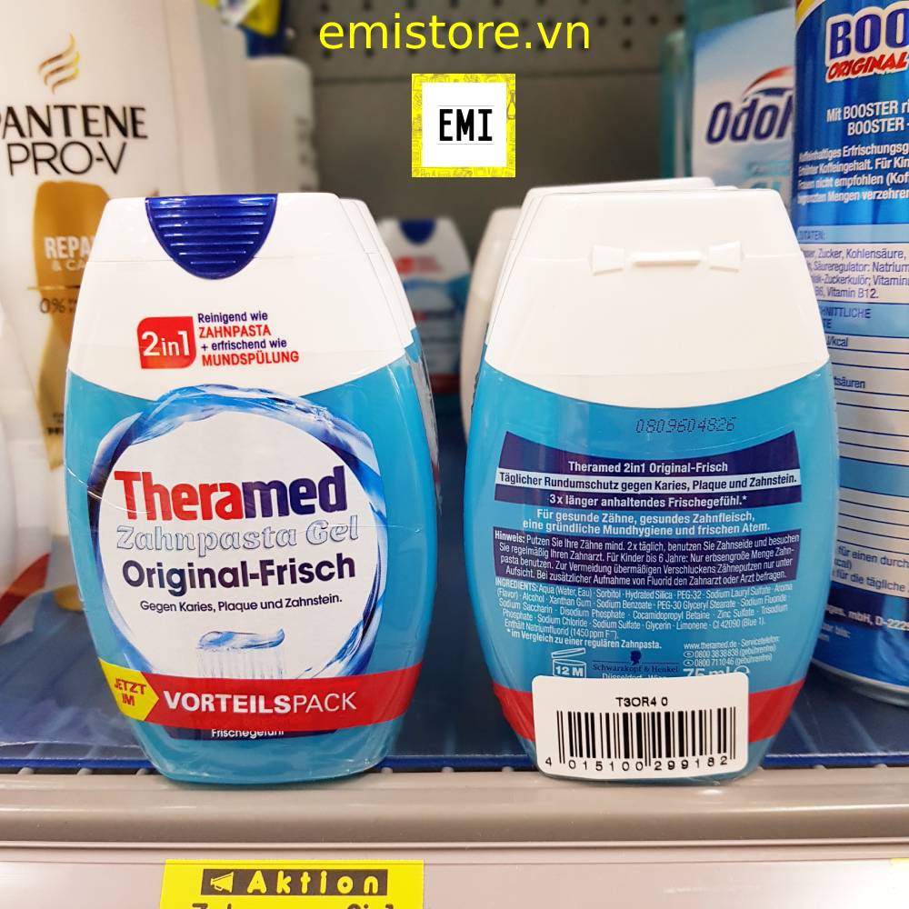 Kem đánh răng Theramed 2in1 [Hàng chuẩn Đức]