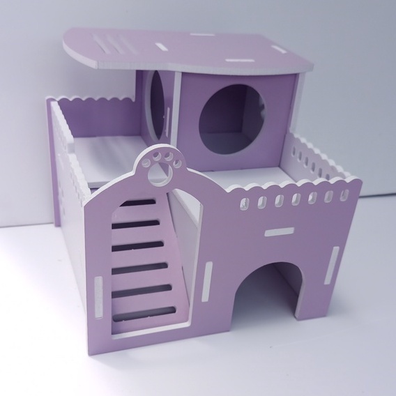 Nhà ngủ cung điện cho hamster kích thước 16.5x16x15cm - XNTC33