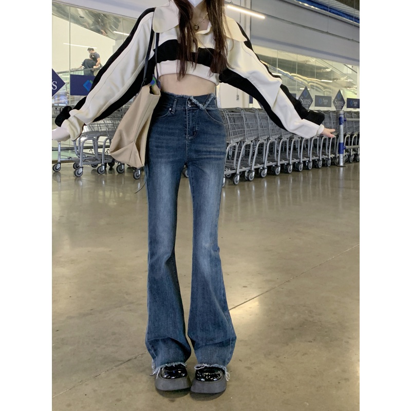 Quần Jean Nữ Ống Loe Thời Trang