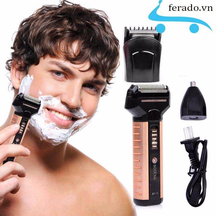 Máy Cạo Râu, Tỉa Lông Mủi, Tông Đơ 3 Trong 1