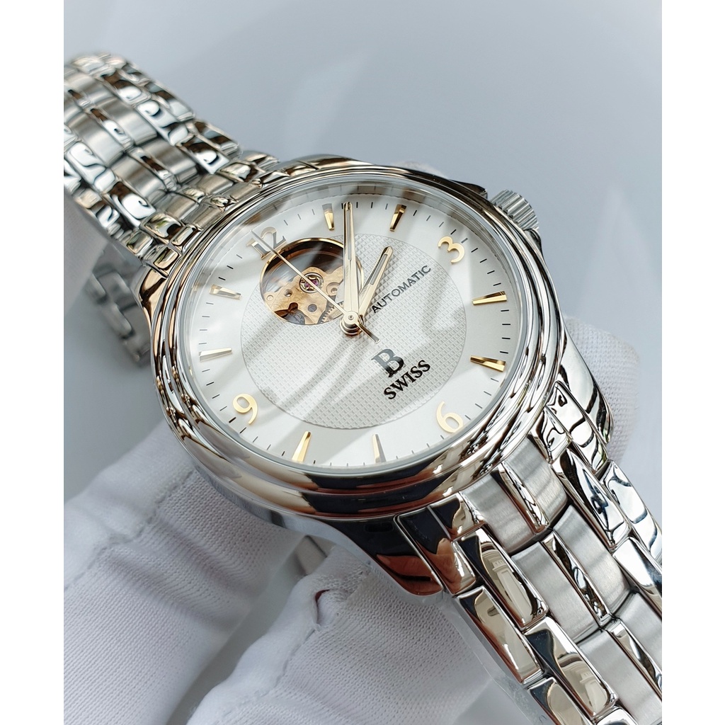 Đồng hồ nam chính hãng B Swiss by Bucherer Automatic - Máy cơ tự động - Kính Sapphire