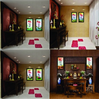 Tranh thư pháp bộ đôi vợ chồng hành phúc, hiếu hạnh, ơn cha  nghĩa mẹ, an tâm, yêu thương, cha mẹ, ơn thầy cô nhiều mẫu