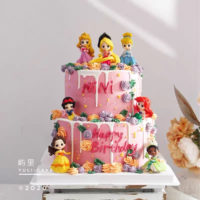 Set trang trí 8 công chúa Disney đứng