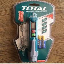 Bút thử điện kỹ thuật số đa năng  1000V TOTAL THT2910003 đầu dò điện áp cảm ứng  không chạm không tiếp xúc dòng điện