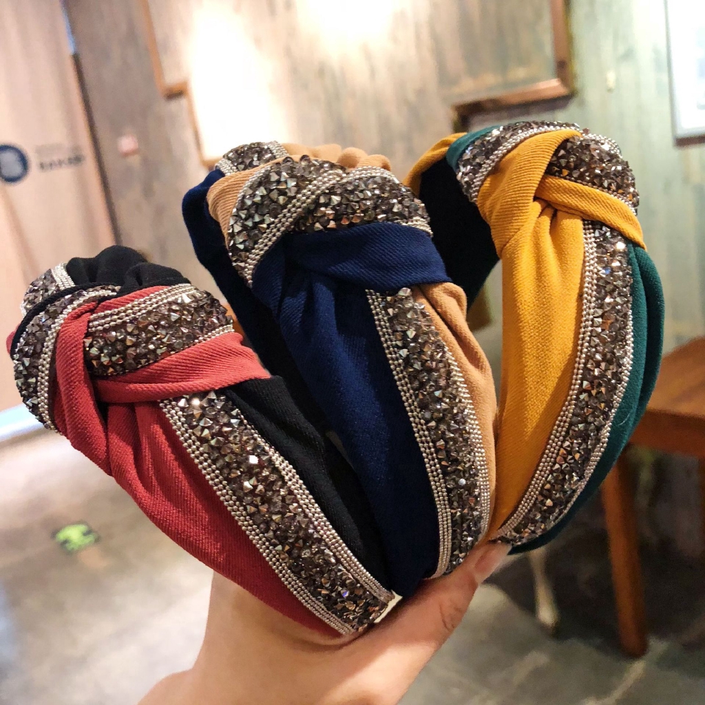 Cài tóc đính đá thời trang Hàn Quốc