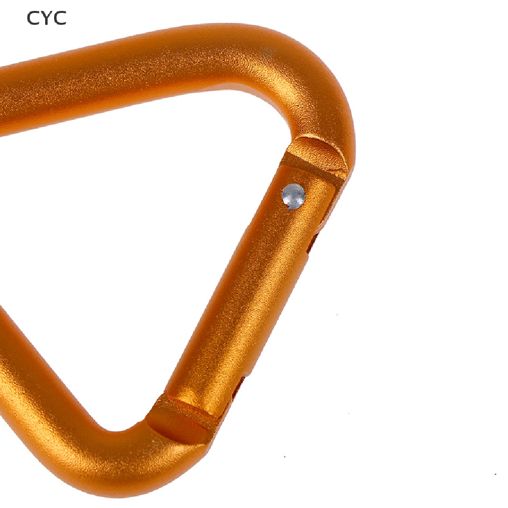 CYC 1PC Triangle Carabiner Outdoor Camping Hiking Keychain Kettle Buckle Snap Clip CY