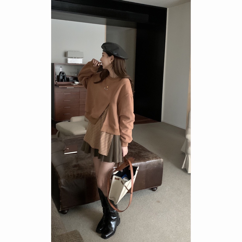 Áo Nỉ Sweater croptop nữ Dáng ngắn Áo nỉ kiểu nữ Dáng lửng Thiết kế Ulzzang Hàn Quốc Thời trang | BigBuy360 - bigbuy360.vn