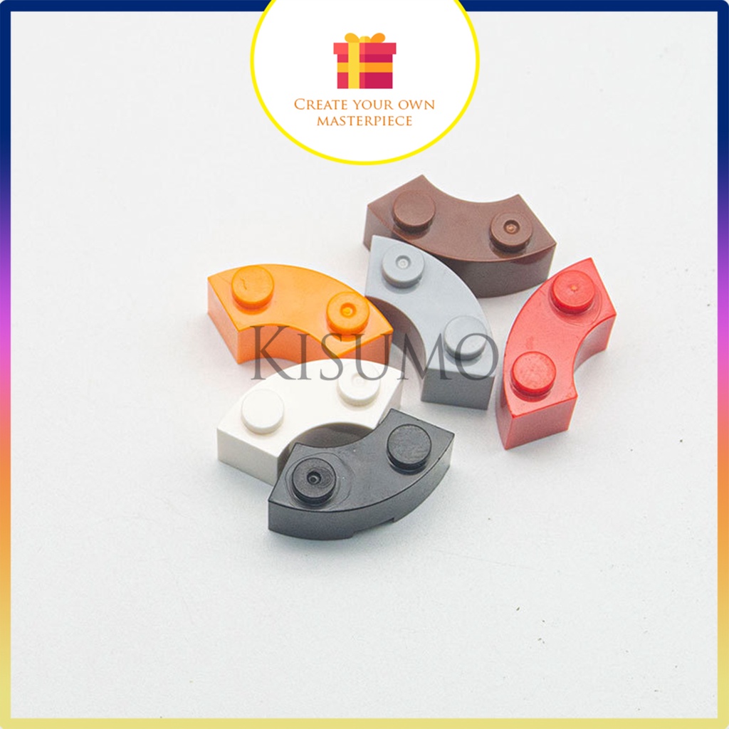 đồ chơi giáo dục lắp ráp logo moc combo 5 góc cong 1x2 a20