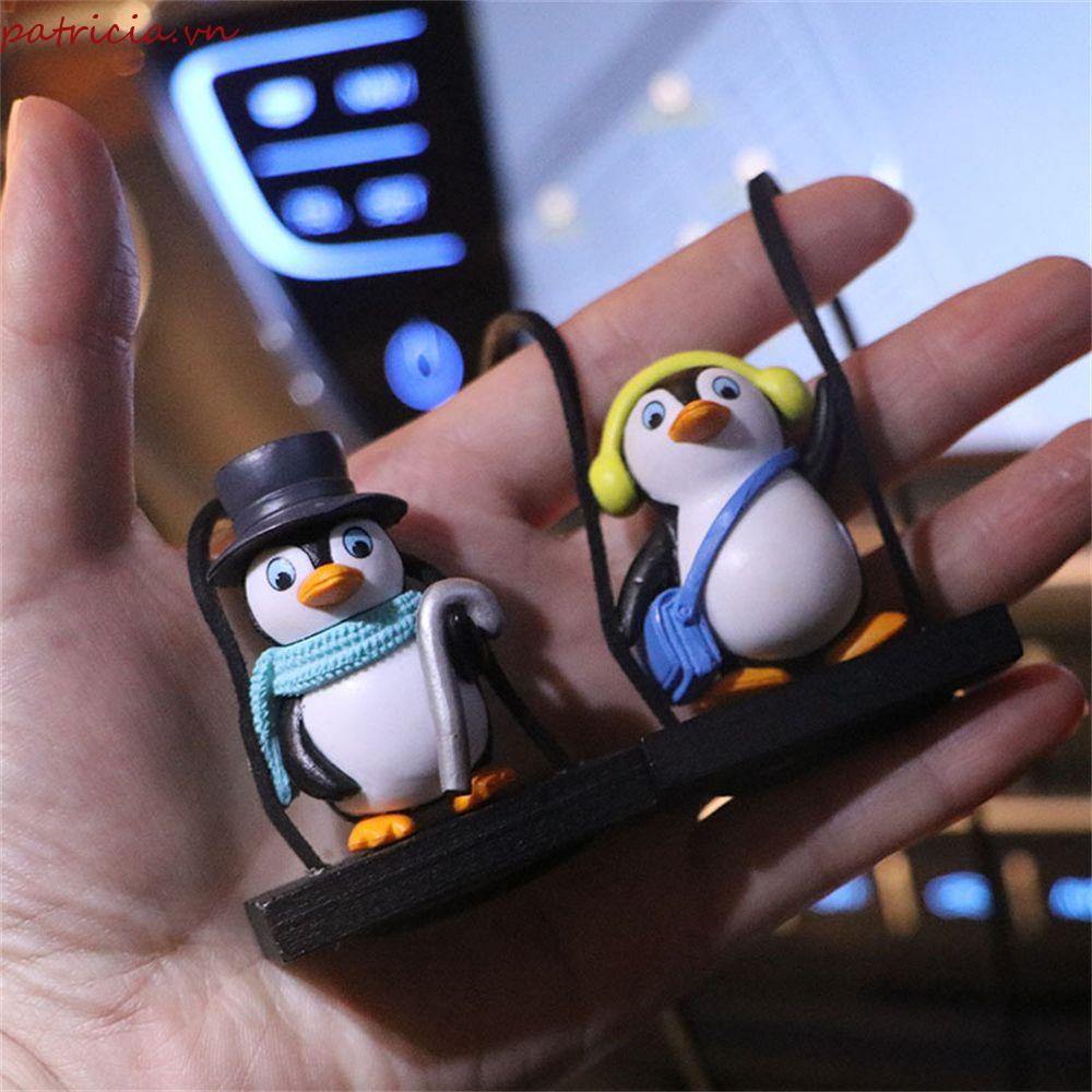 Phụ Kiện Treo Trang Trí Gương Chiếu Hậu Xe Hơi Hình Chim Cánh Cụt Hoạt Hình